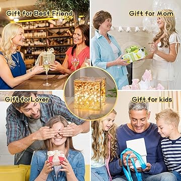 wishpitara tulip cube mirror lamp – 20 led flower lights | 2 in 1 mirror & decorative table lamp for bedroom, living room & gift wishpitara tulip cube mirror lamp – 20 led flower lights | 2 in 1 mirror & decorative table lamp for bedroom, living room & gift