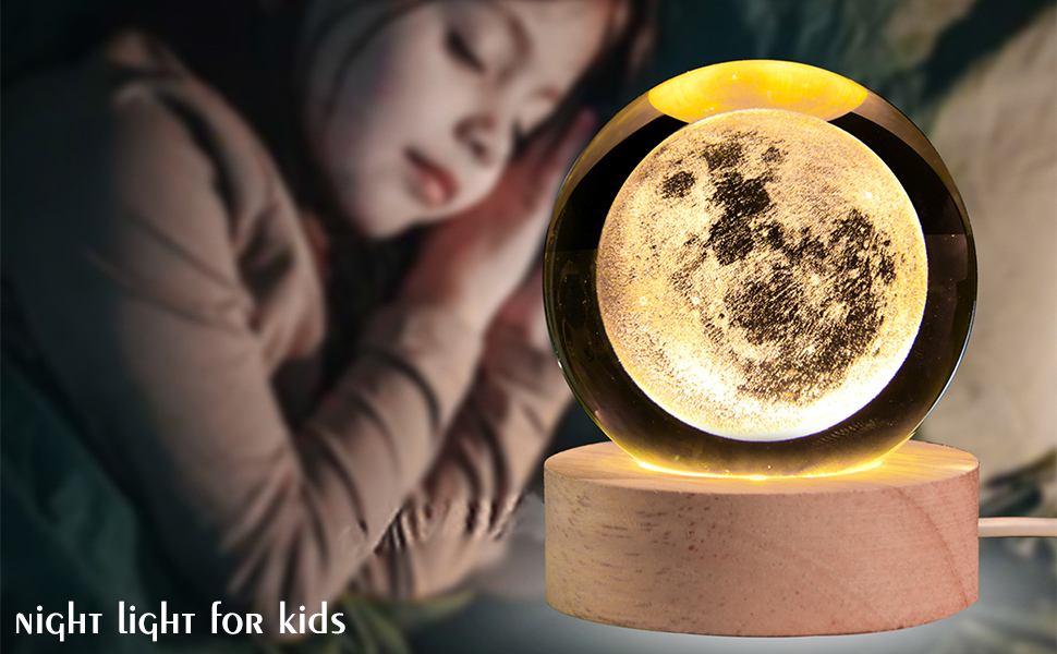 3d crystal ball astronomy night lamp with wooden base – led colorful touch light | solar system moon lamp for home décor 3d crystal ball astronomy night lamp with wooden base – led colorful touch light | solar system moon lamp for home décor