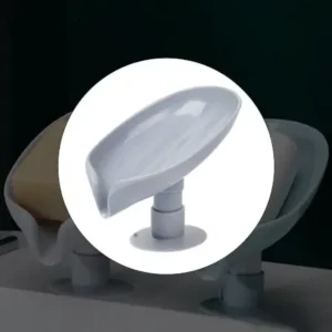 Self Draining Soap Holder for Bathroom Leaf Shape Soap Dish Kitchen Soap Tray ( default, Standard ).