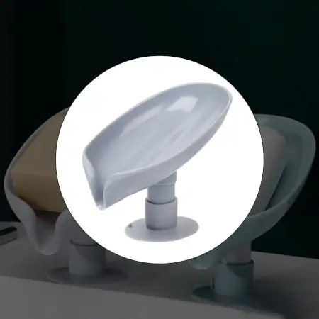 nuiuk5chpokmzixsw9rgaoukisljulm16dedsry5.webp Self Draining Soap Holder for Bathroom Leaf Shape Soap Dish Kitchen Soap Tray ( default, Standard ).